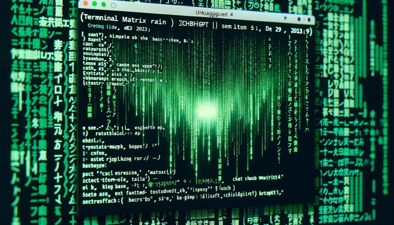 Matrix Reimagined: Crafting Digital Rain with Bash and ChatGPT
