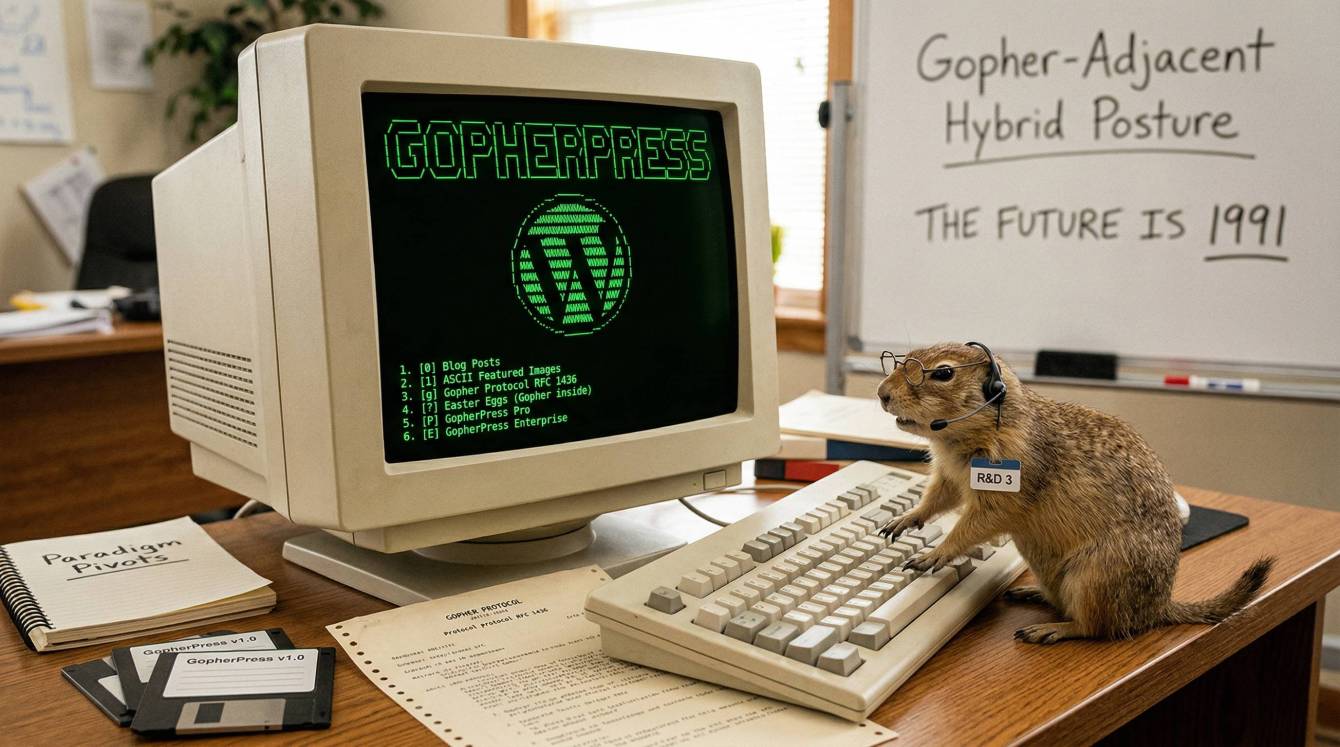 Blarg Industries Announces GopherPress Enterprise: Mission-Critical Gopher Protocol Infrastructure for the Modern Content-Forward Organization